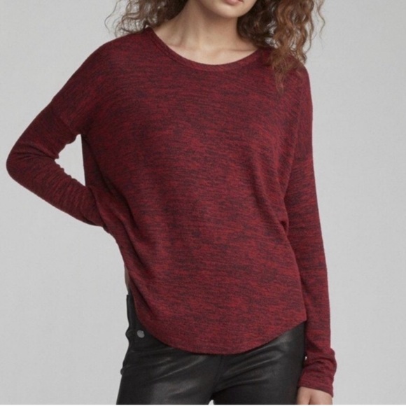 rag & bone Tops - Rag & Bone Hudson Long Sleeve Shirt Red Space Dye Top size Medium